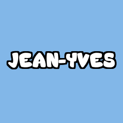 Coloriage prénom JEAN-YVES