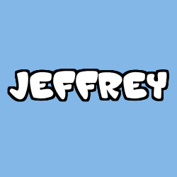 Coloriage prénom JEFFREY
