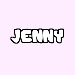 Coloriage prénom JENNY