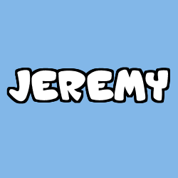 Coloriage prénom JEREMY