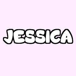 Coloriage prénom JESSICA