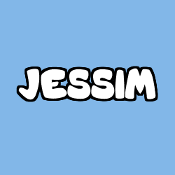 Coloriage prénom JESSIM
