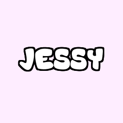 Coloriage prénom JESSY