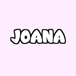 Coloriage prénom JOANA