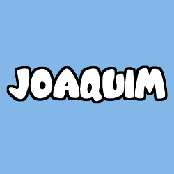 Coloriage prénom JOAQUIM