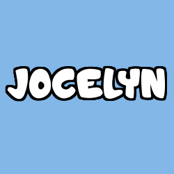 Coloriage prénom JOCELYN