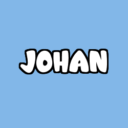 Coloriage prénom JOHAN