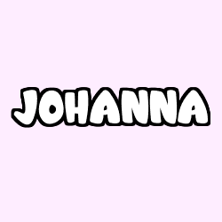 Coloriage prénom JOHANNA