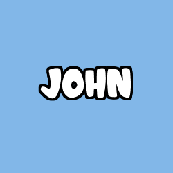Coloriage prénom JOHN