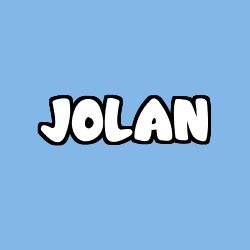 Coloriage prénom JOLAN