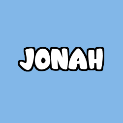 Coloriage prénom JONAH