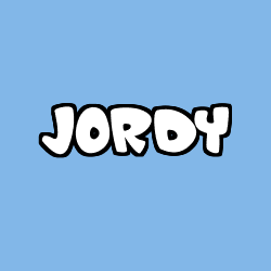 Coloriage prénom JORDY