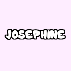 Coloriage prénom JOSEPHINE