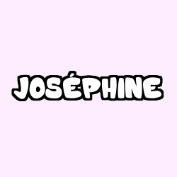 Coloriage prénom JOSÉPHINE
