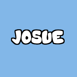Coloriage prénom JOSUE