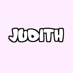 Coloriage prénom JUDITH