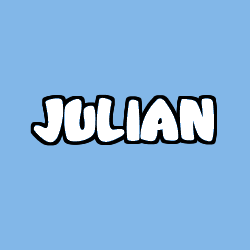 Coloriage prénom JULIAN