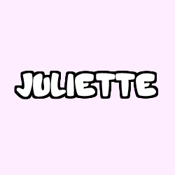 Coloriage prénom JULIETTE