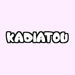 Coloriage prénom KADIATOU