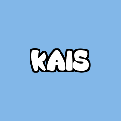 Coloriage prénom KAIS