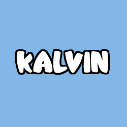 Coloriage prénom KALVIN