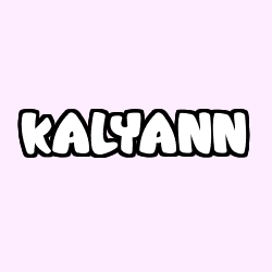 Coloriage prénom KALYANN