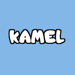 Coloriage prénom KAMEL