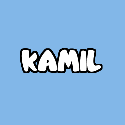 Coloriage pr&eacute;nom KAMIL