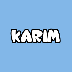 Coloriage prénom KARIM