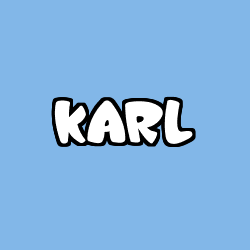 Coloriage prénom KARL