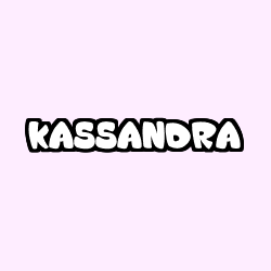 Coloriage prénom KASSANDRA