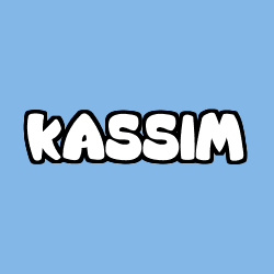 Coloriage prénom KASSIM