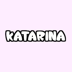Coloriage prénom KATARINA