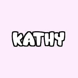 Coloriage prénom KATHY