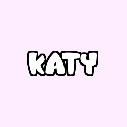 Coloriage prénom KATY