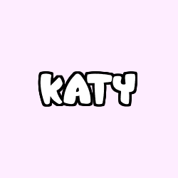 Coloriage pr&eacute;nom KATY
