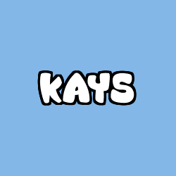 Coloriage prénom KAYS