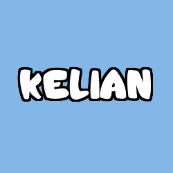 Coloriage pr&eacute;nom KELIAN