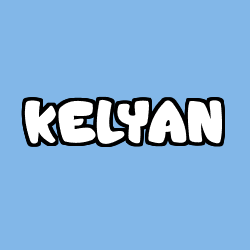 Coloriage prénom KELYAN