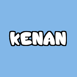 Coloriage prénom KENAN