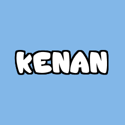 Coloriage pr&eacute;nom KENAN