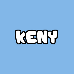 Coloriage pr&eacute;nom KENY