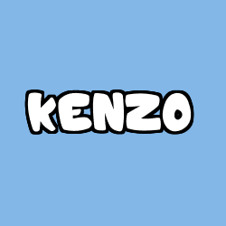 Coloriage prénom KENZO