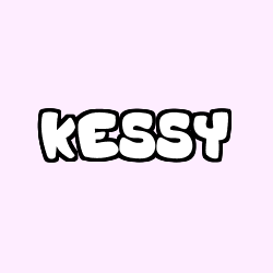Coloriage prénom KESSY