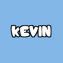 Coloriage prénom KEVIN