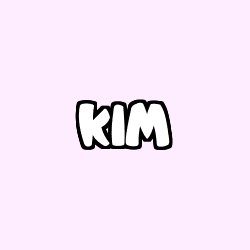 Coloriage prénom KIM