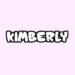 Coloriage prénom KIMBERLY