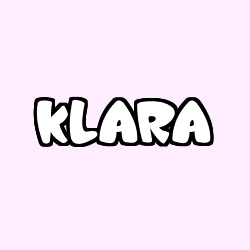 Coloriage prénom KLARA