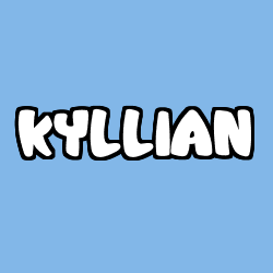 Coloriage prénom KYLLIAN