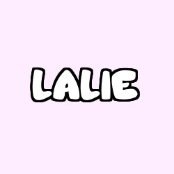 Coloriage prénom LALIE